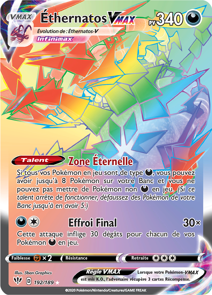 Éthernatos V - EB Ténèbres Embrasées - 192 - Arc-en-ciel rare