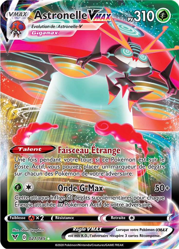 Astronelle V - EB Voltage Éclatant - 021 - Holographique rare VMAX