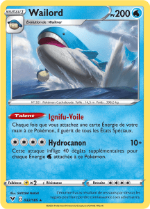 Wailord - EB Voltage Éclatant - 032 - Holographique rare