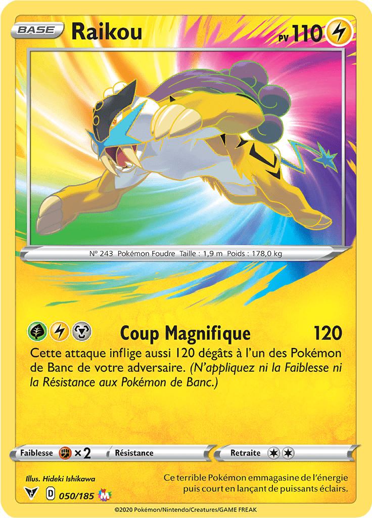 Raikou - EB Voltage Éclatant - 050 - Magnifique rare
