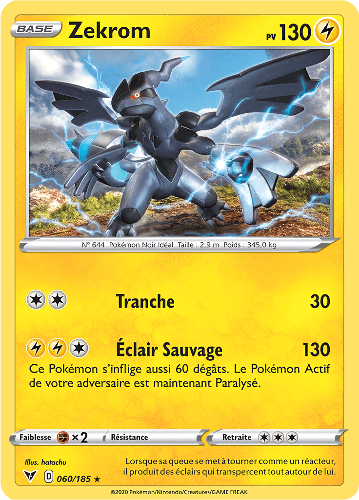 Zekrom - EB Voltage Éclatant - 060 - Holographique rare
