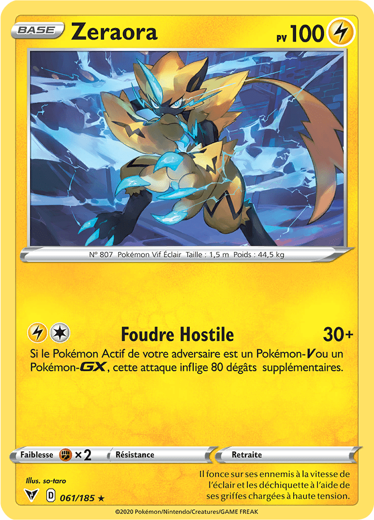 Zeraora - EB Voltage Éclatant - 061 - Holographique rare