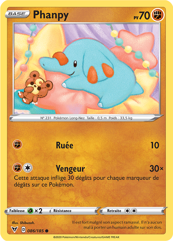 Phanpy - EB Voltage Éclatant - 086 - Commune