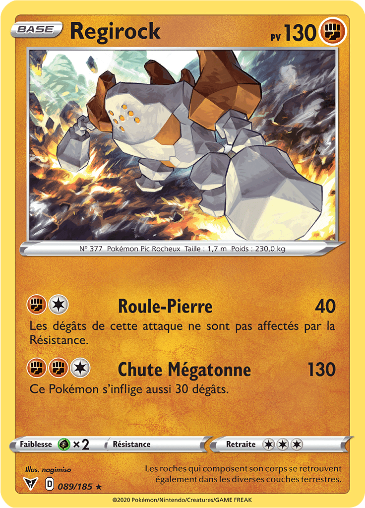 Regirock - EB Voltage Éclatant - 089 - Holographique rare