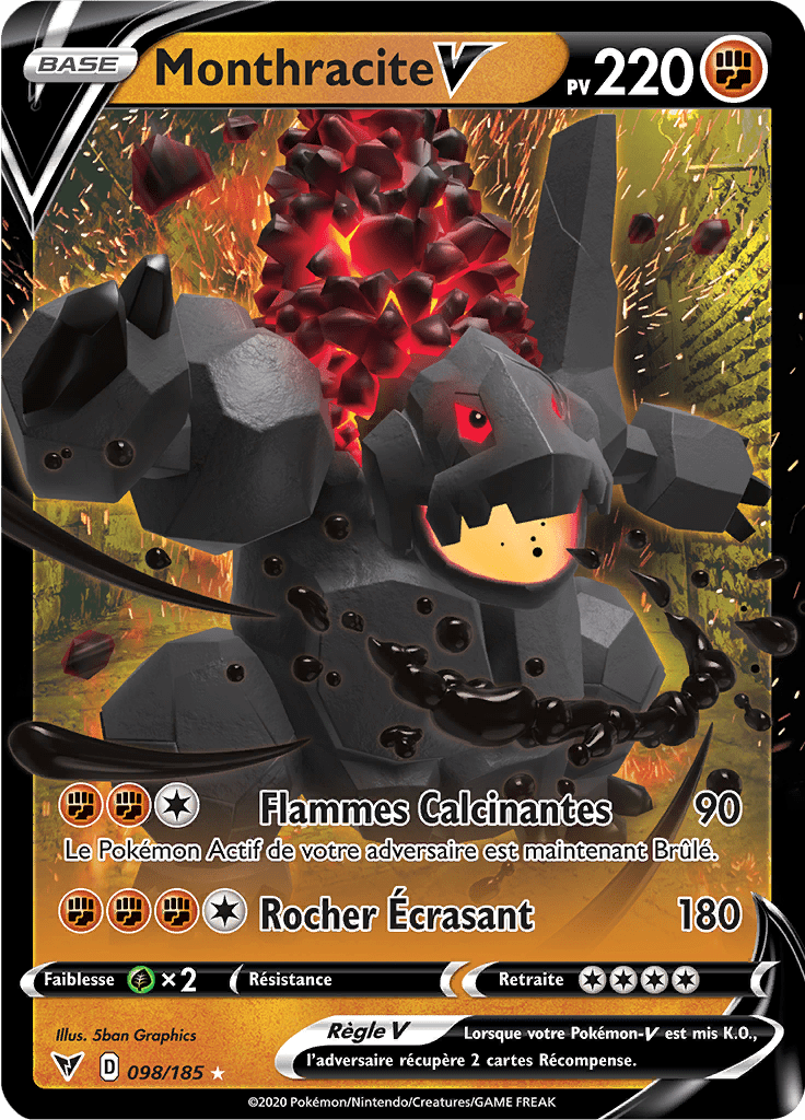 Monthracite V - EB Voltage Éclatant - 098 - Holographique rare V
