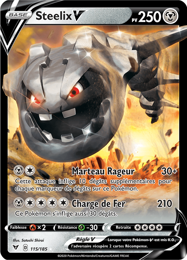 Steelix V - EB Voltage Éclatant - 115 - Holographique rare V