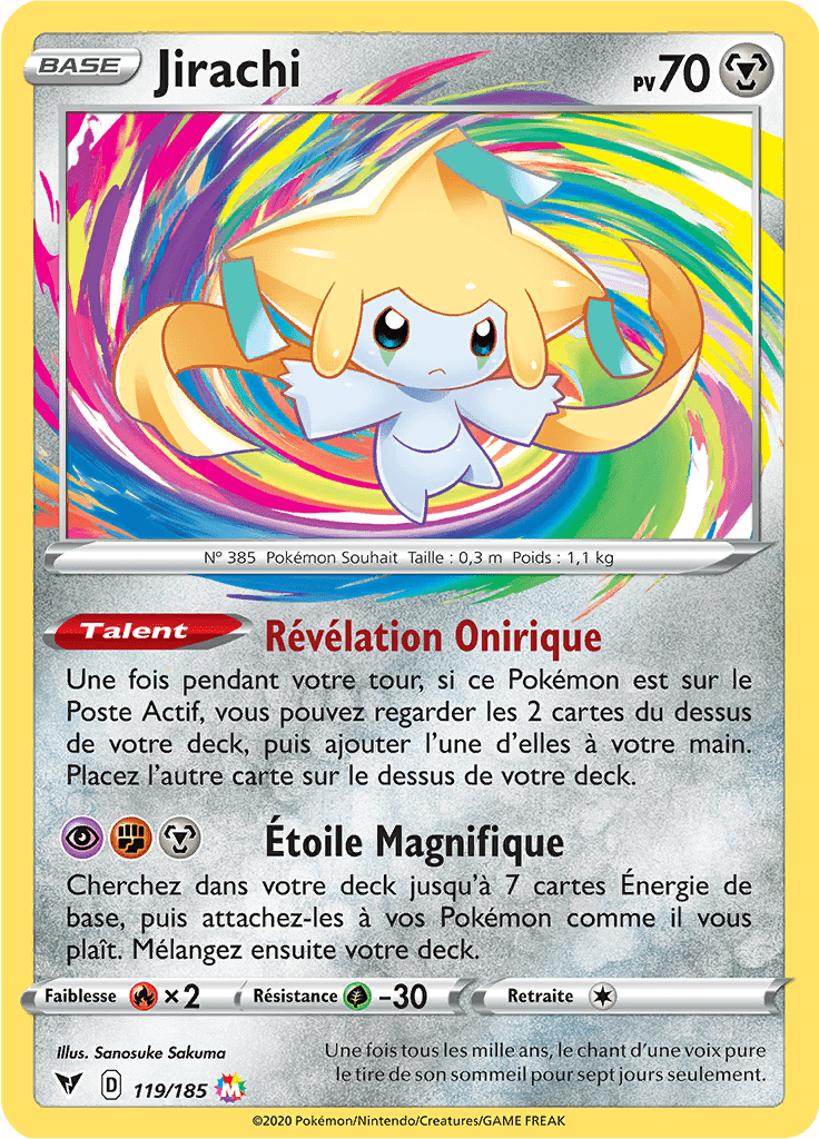 Jirachi - EB Voltage Éclatant - 119 - Magnifique rare
