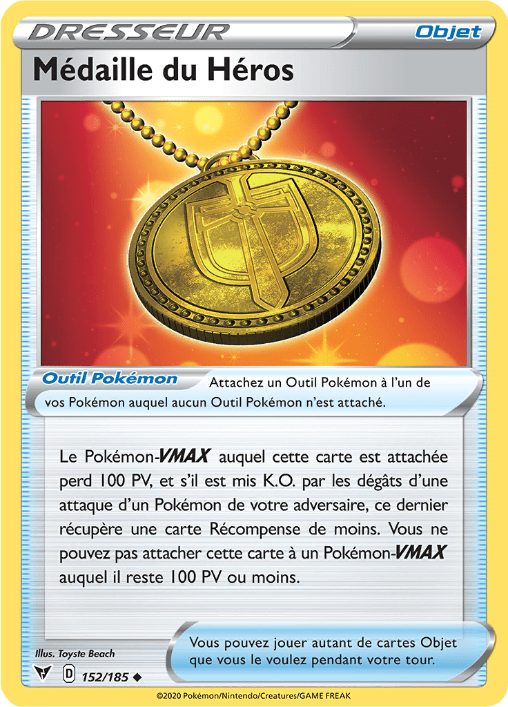 Médaille du Héros - EB Voltage Éclatant - 152 - Peu commune