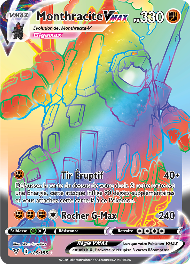 Monthracite V - EB Voltage Éclatant - 189 - Arc-en-ciel rare
