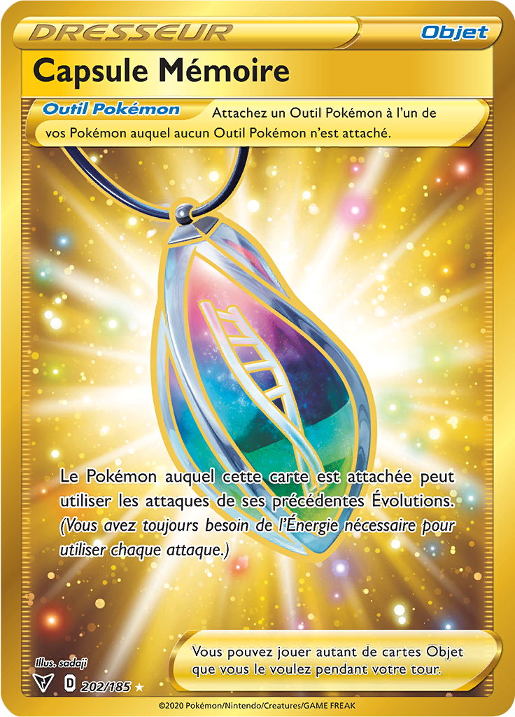 Capsule Mémoire - EB Voltage Éclatant - 202 - Trainer gold