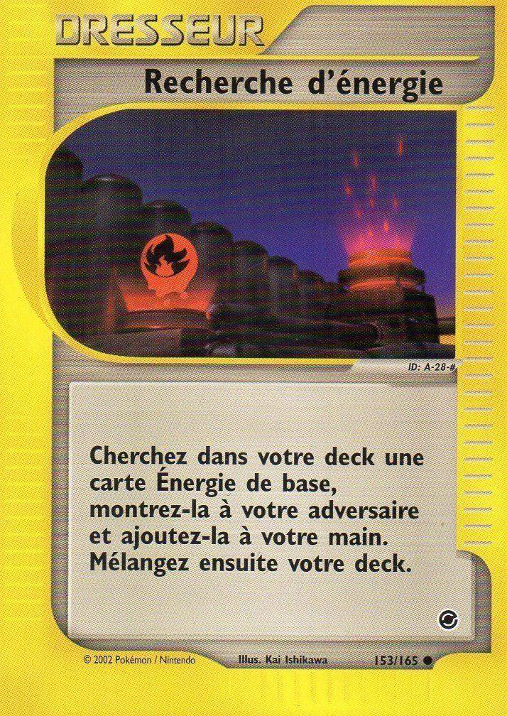 Recherche d'énergie -  - 153 - Peu commune