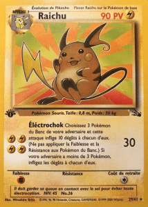 Raichu - Fossile - 029 - Rare