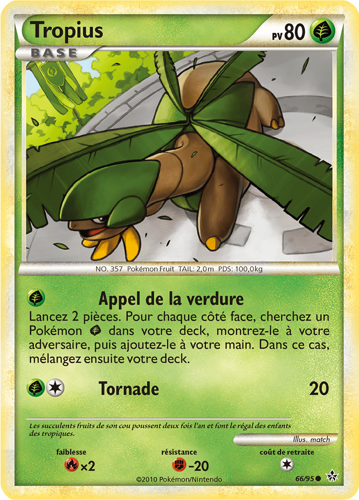 Tropius - HS Déchaînement - 066 - Commune