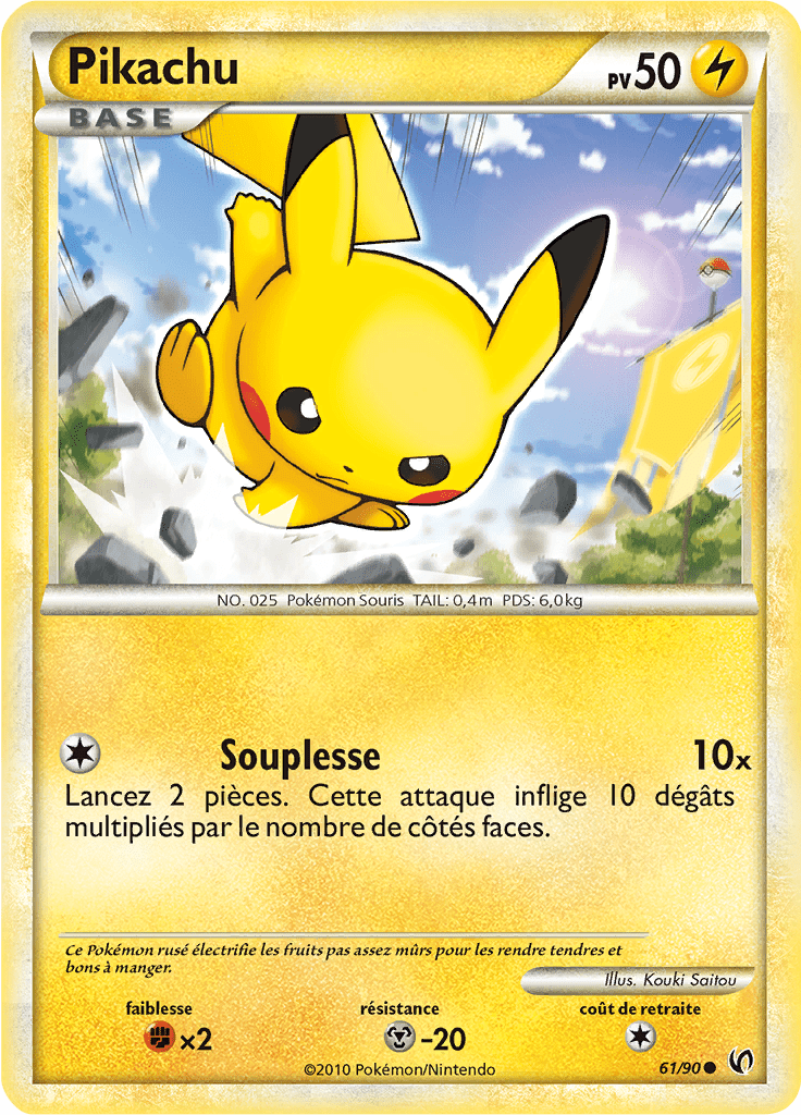 Pikachu - HS Indomptable - 061 - Commune