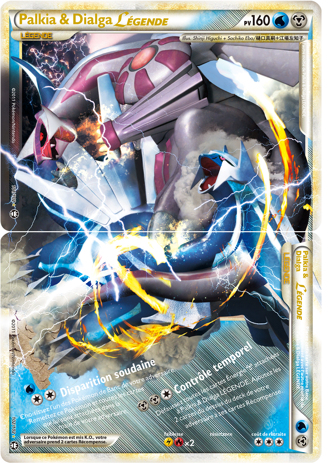 Palkia & Dialga - HS Triomphe - 101-102 - LÉGENDE