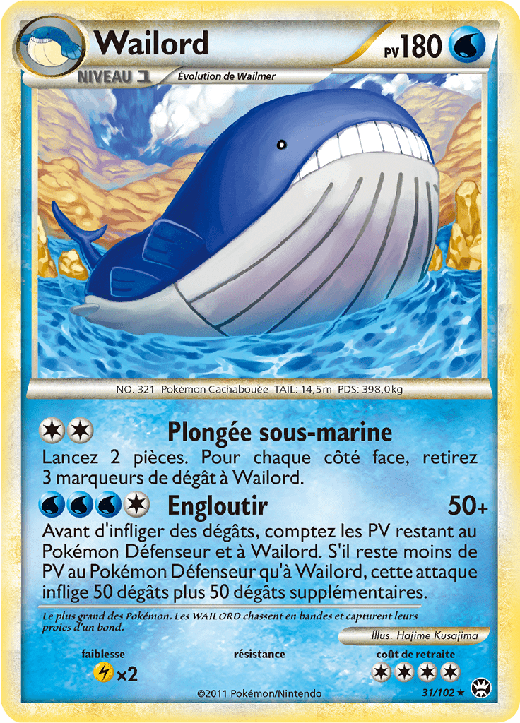 Wailord - HS Triomphe - 031 - Rare