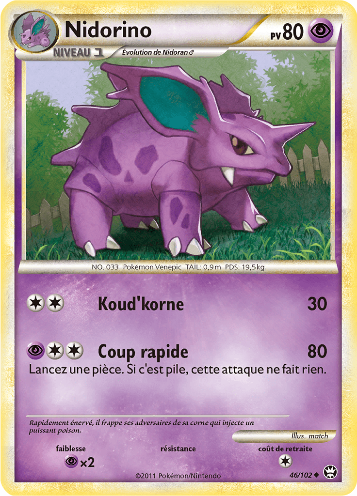 Nidorino - HS Triomphe - 046 - Peu commune