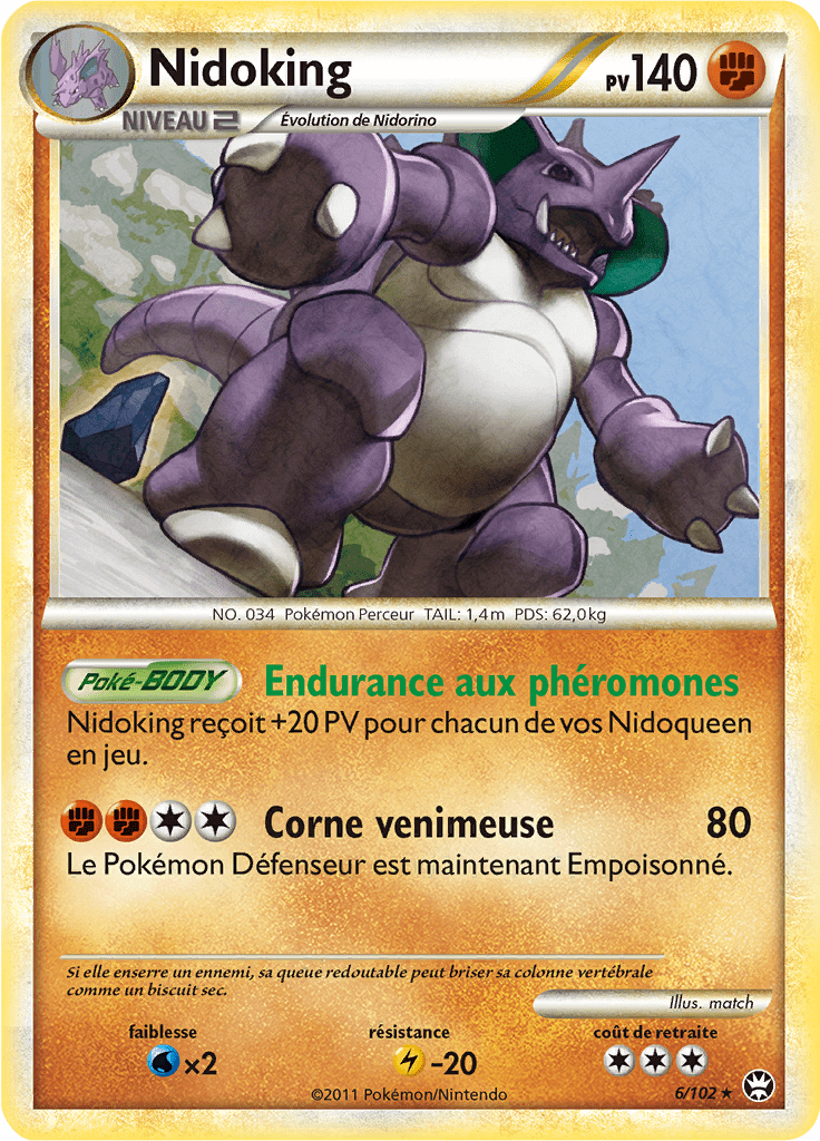 Nidoking - HS Triomphe - 006 - Holographique rare