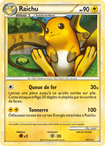 Raichu - HeartGold SoulSilver - 010 - Holographique rare