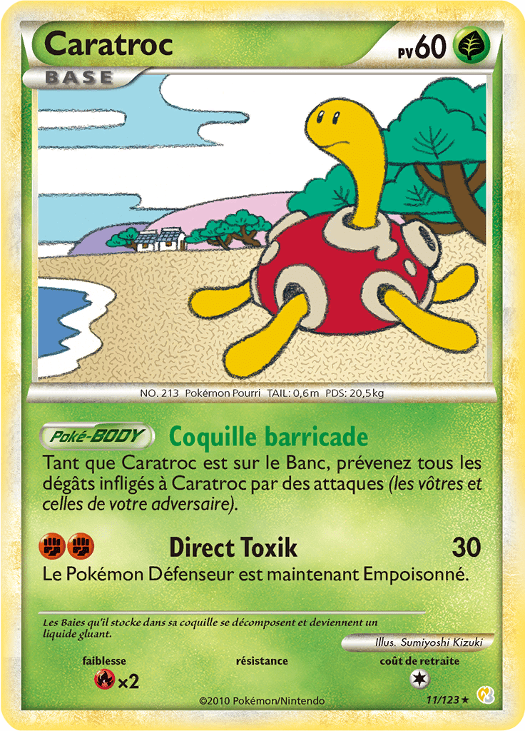 Caratroc - HeartGold SoulSilver - 011 - Holographique rare