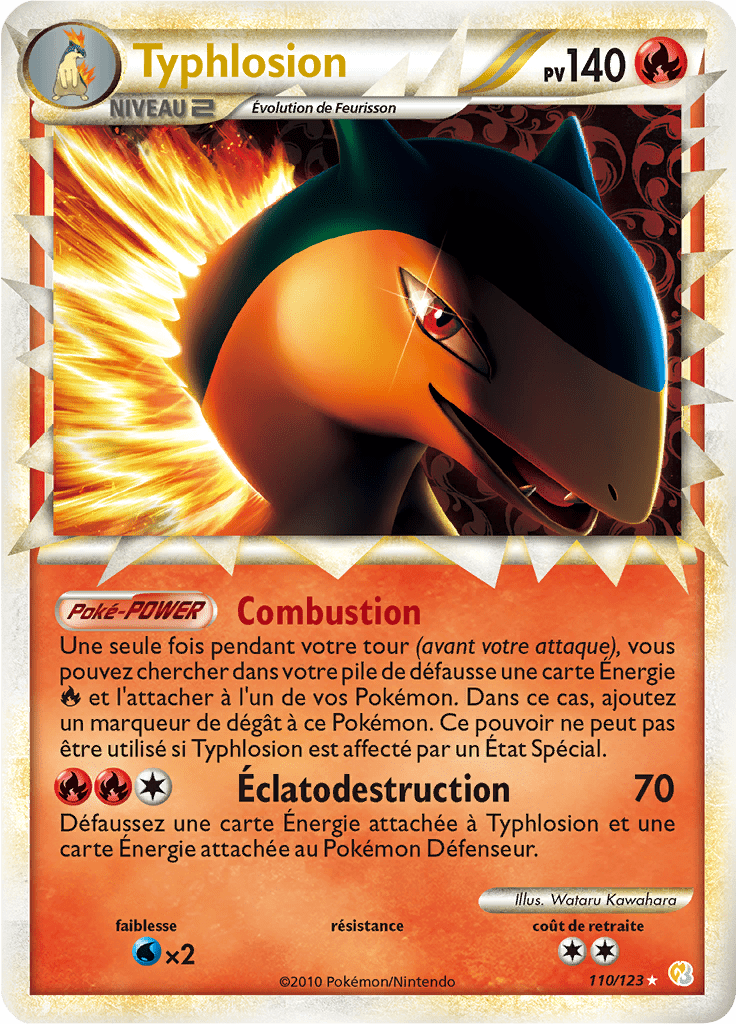 Typhlosion - HeartGold SoulSilver - 110 - Rare Prime