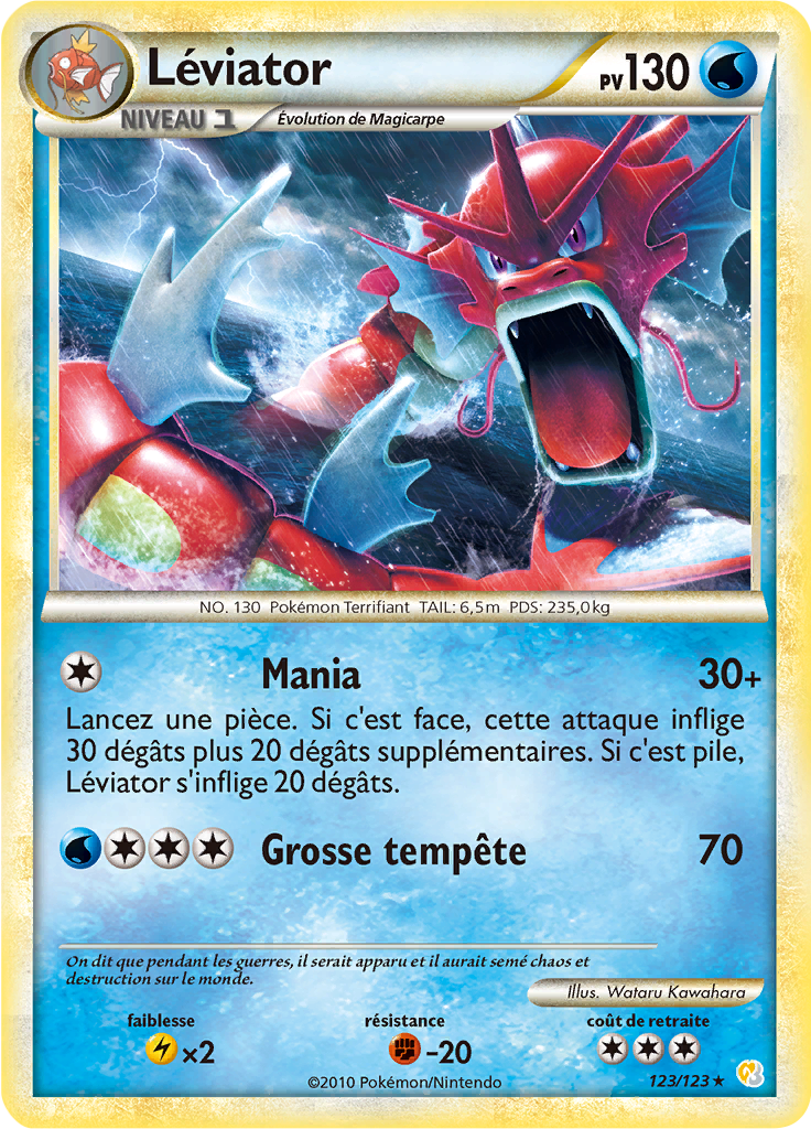 Léviator - HeartGold SoulSilver - 123 - Holographique rare