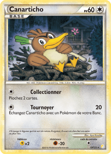 Canarticho - HeartGold SoulSilver - 019 - Rare