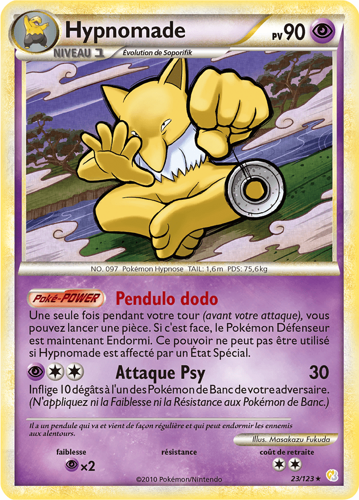 Hypnomade - HeartGold SoulSilver - 023 - Rare