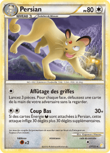 Persian - HeartGold SoulSilver - 027 - Rare