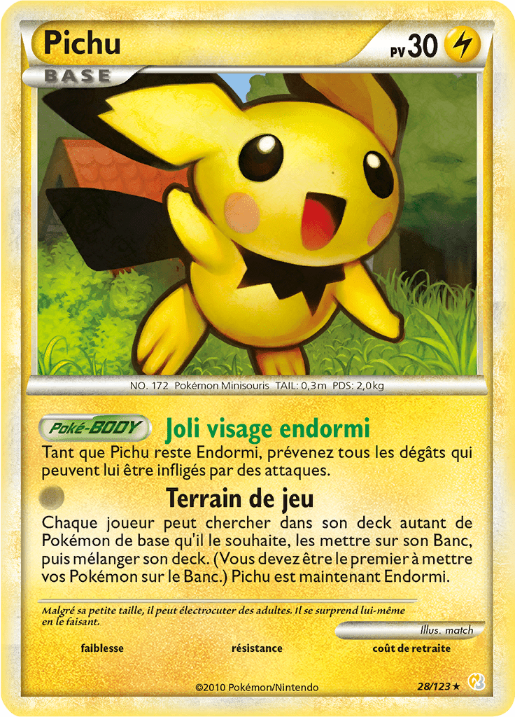 Pichu - HeartGold SoulSilver - 028 - Rare