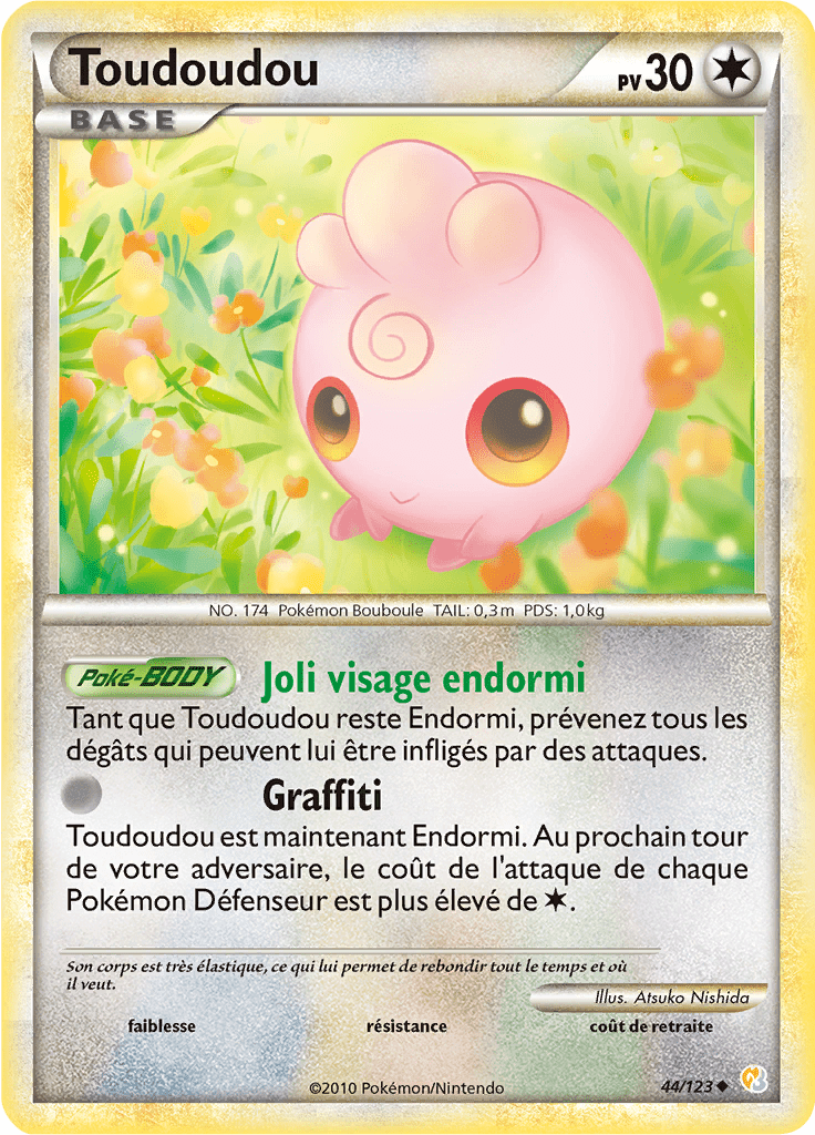 Toudoudou - HeartGold SoulSilver - 044 - Peu commune