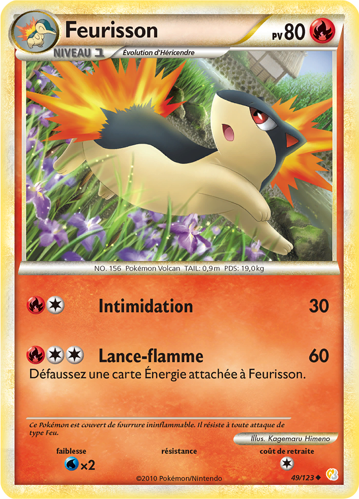 Feurisson - HeartGold SoulSilver - 049 - Peu commune