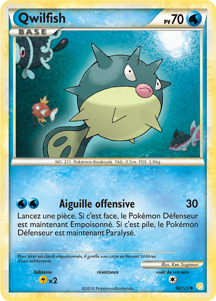 Qwilfish - HeartGold SoulSilver - 050 - Peu commune