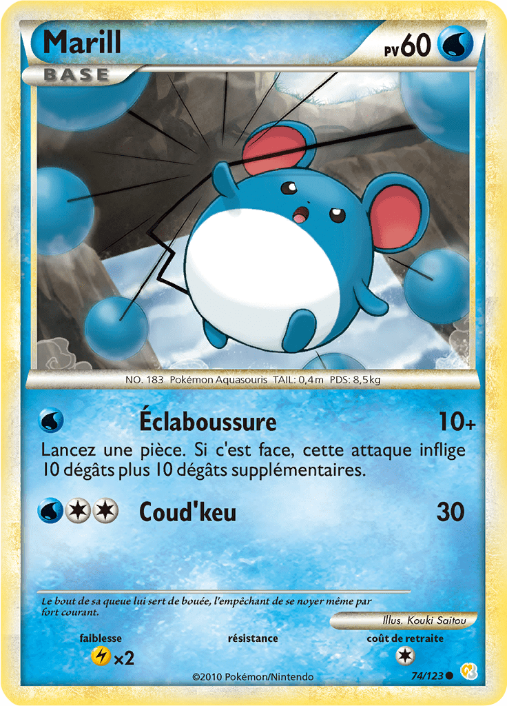 Marill - HeartGold SoulSilver - 074 - Commune