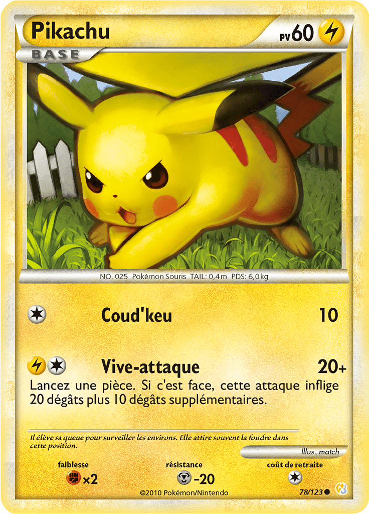 Pikachu - HeartGold SoulSilver - 078 - Commune