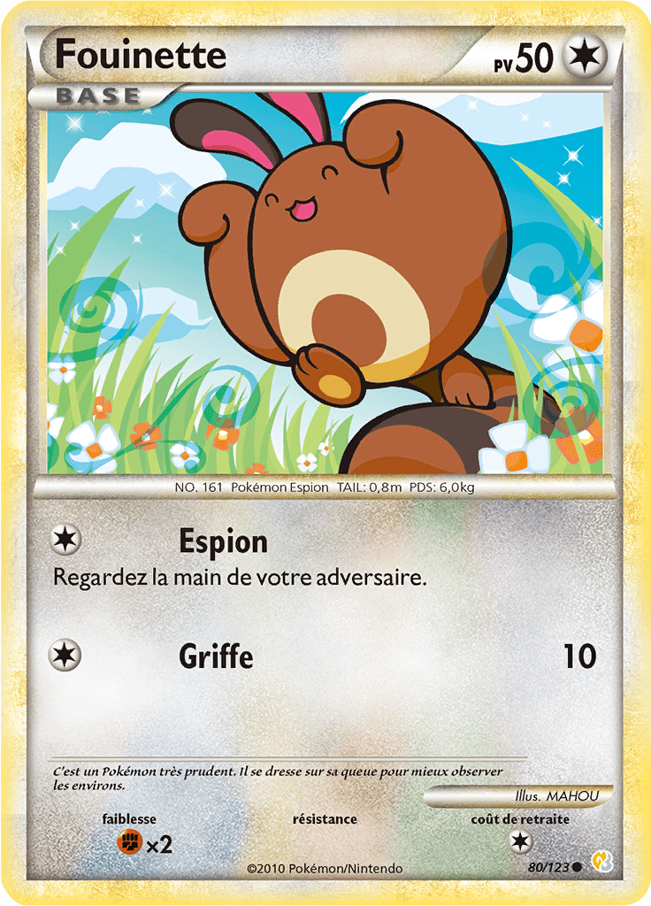 Fouinette - HeartGold SoulSilver - 080 - Commune