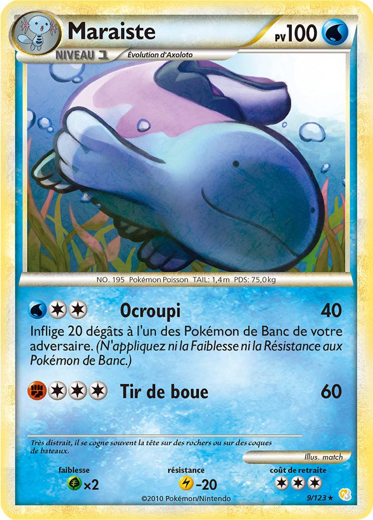 Maraiste - HeartGold SoulSilver - 009 - Holographique rare