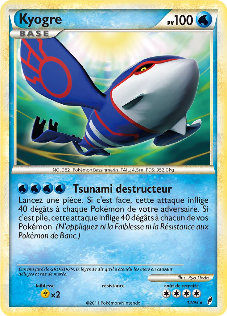 Kyogre - L'Appel des Légendes - 012 - Holographique rare