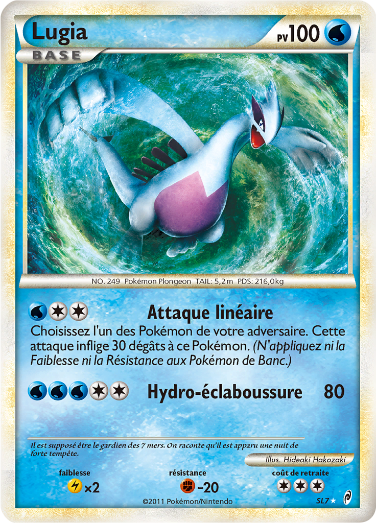 Lugia - L'Appel des Légendes - SL7 - SL rare