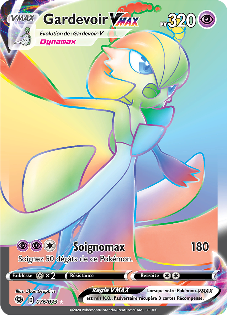 Gardevoir V - La Voie du Maître - 076 - Arc-en-ciel rare