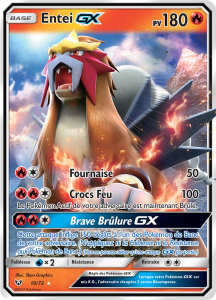 Entei GX - Légendes Brillantes - 010 - Holographique rare GX