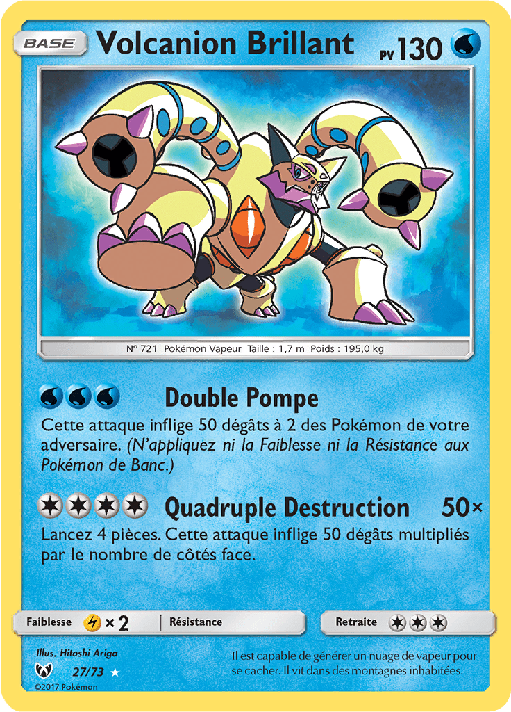 Volcanion Brillant - Légendes Brillantes - 027 - Brillant rare