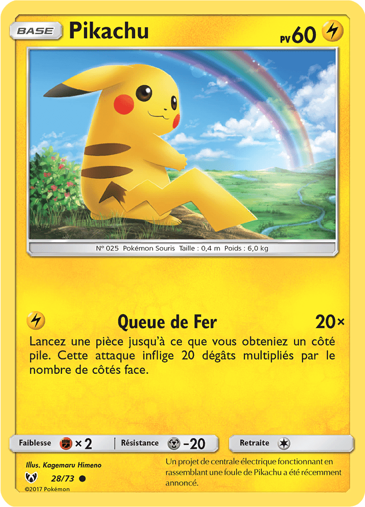 Pikachu - Légendes Brillantes - 028 - Commune