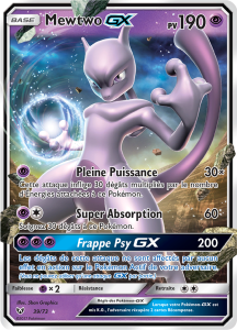 Mewtwo GX - Légendes Brillantes - 039 - Holographique rare GX