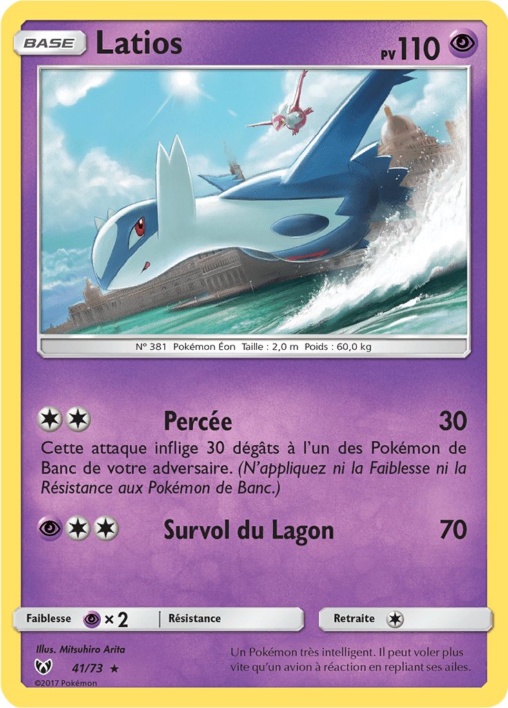Latios - Légendes Brillantes - 041 - Holographique rare