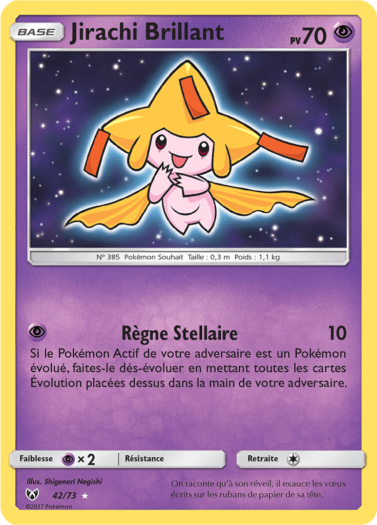 Jirachi Brillant - Légendes Brillantes - 042 - Brillant rare