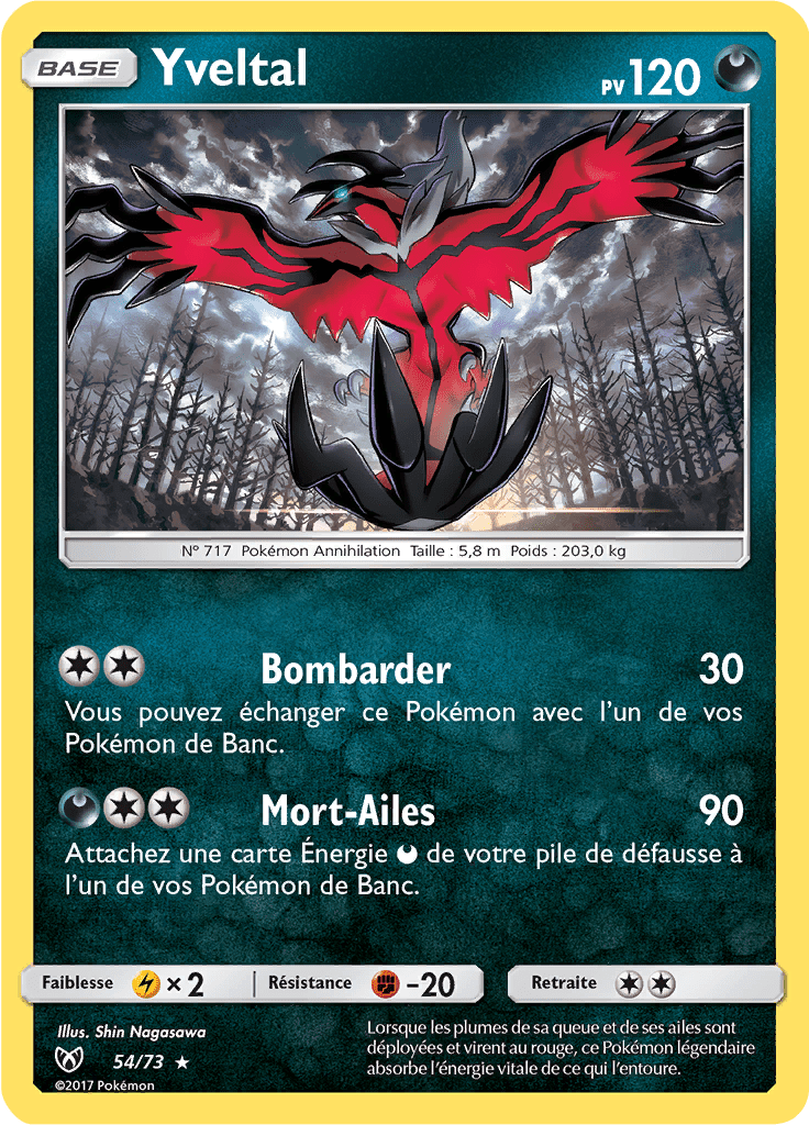 Yveltal - Légendes Brillantes - 054 - Holographique rare