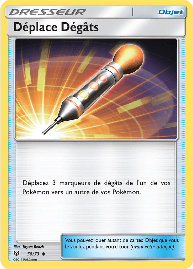 Déplace Dégâts - Légendes Brillantes - 058 - Peu commune
