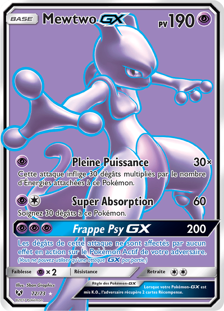Mewtwo GX - Légendes Brillantes - 072 - GX Full Art