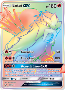 Entei GX - Légendes Brillantes - 074 - Arc-en-ciel rare